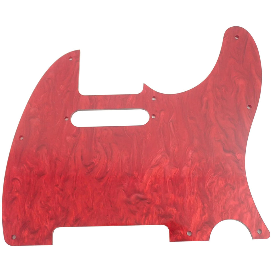 Red Pearl Acrylic Telecaster Guitar Pickguard