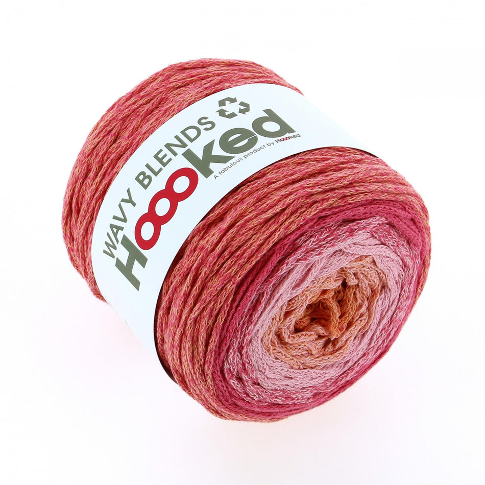 WB03 Wavy Blends Iced Pink Recycled Cotton Yarn - 260M, 250g