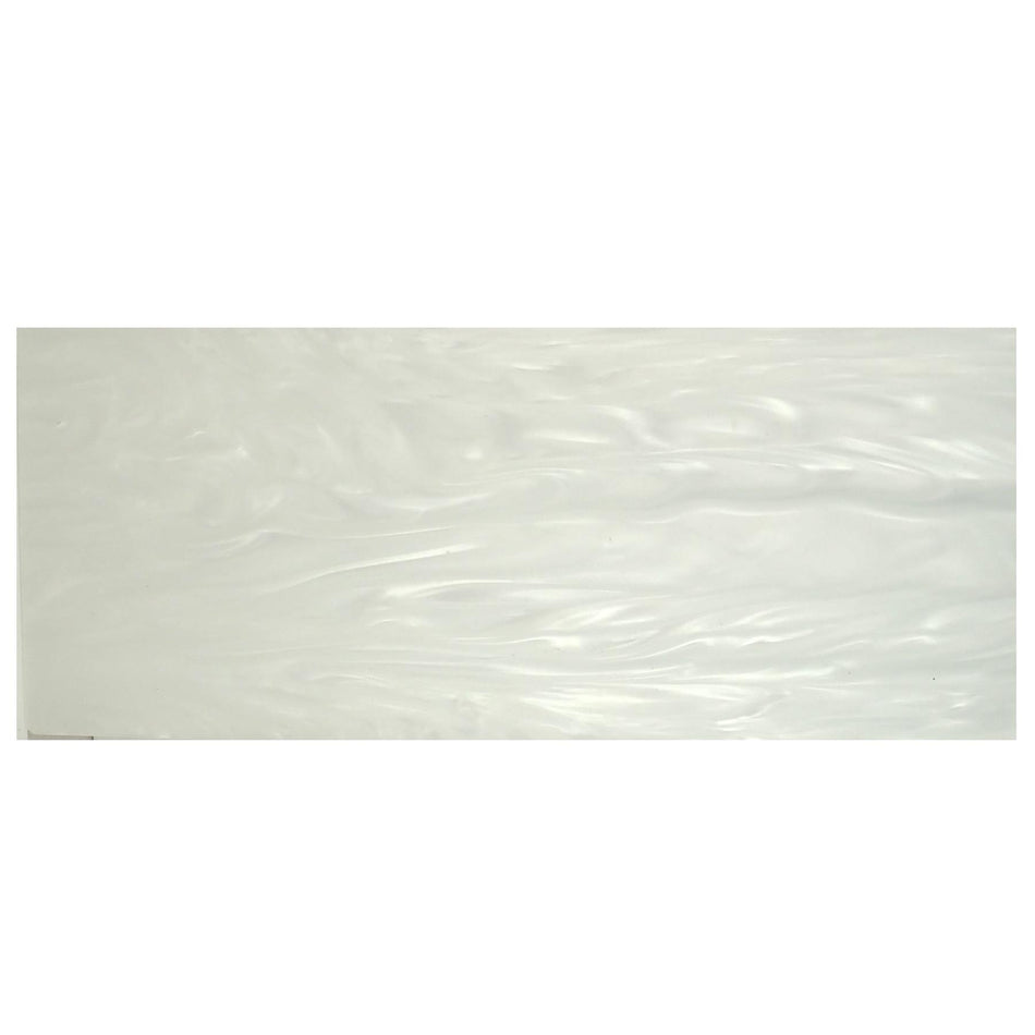 White Pearl Kirinite Acrylic Sheet - 240x100x4mm