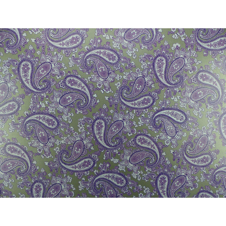 Slate Backed Purple Paisley Paper Guitar Body Decal - 420x295mm