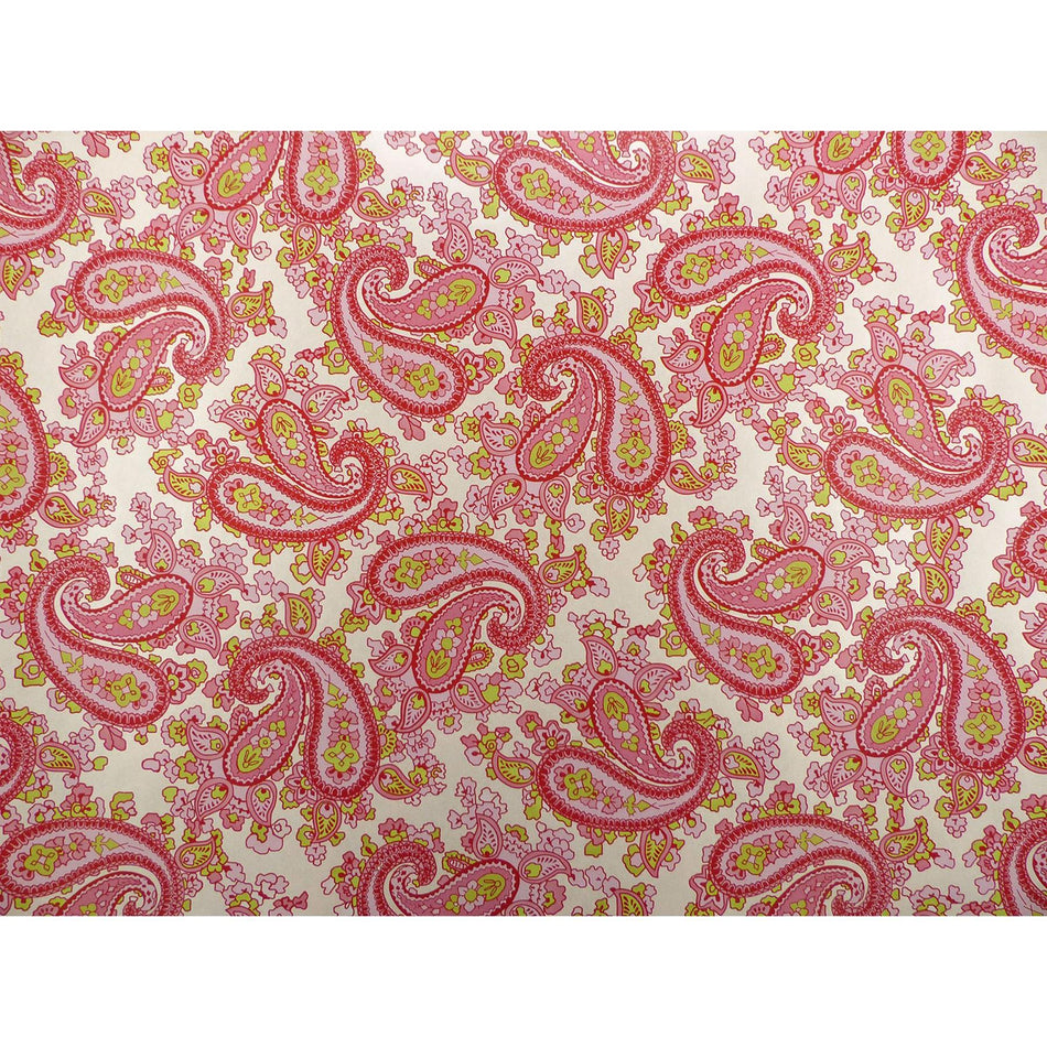 Powder Pink Backed Pink Paisley Paper Guitar Body Decal - 420x295mm