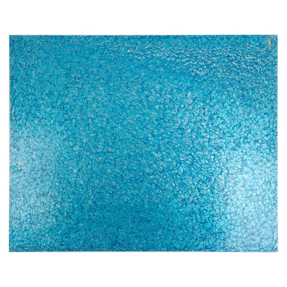 Cyan Blue Crackle Casein (Galalith) Sheet - 500x400x6mm