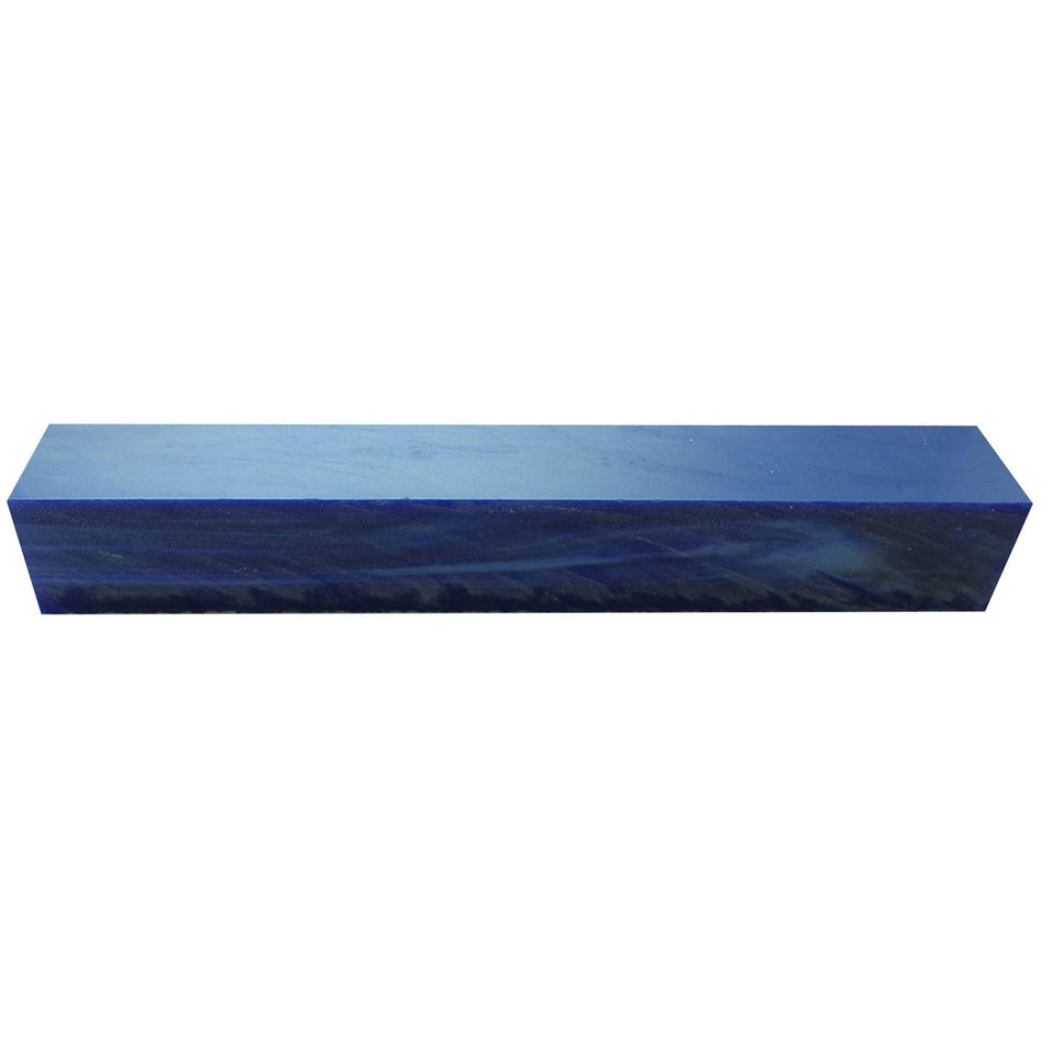 Deep Blue Pearl Kirinite Acrylic Pen Blank - 150x20x20mm, 6x3/4x3/4"