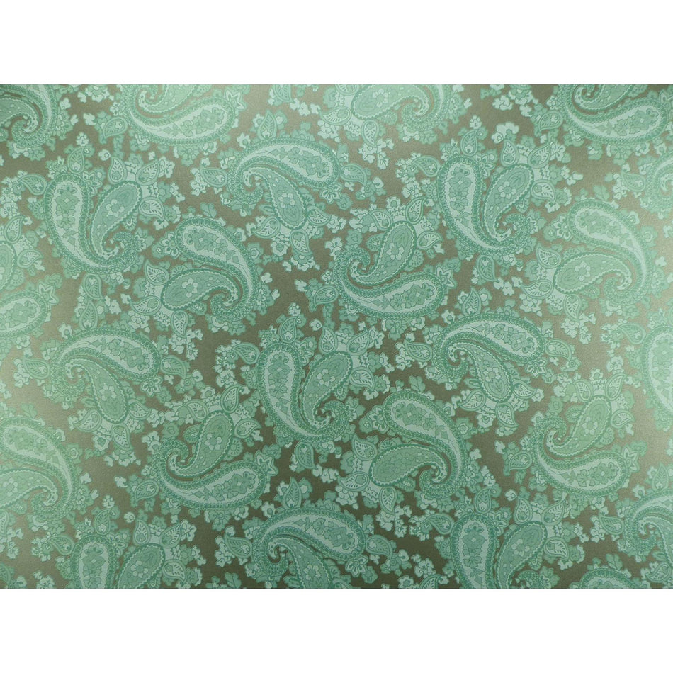 Slate Backed Surf Green Paisley Paper Guitar Body Decal - 420x295mm