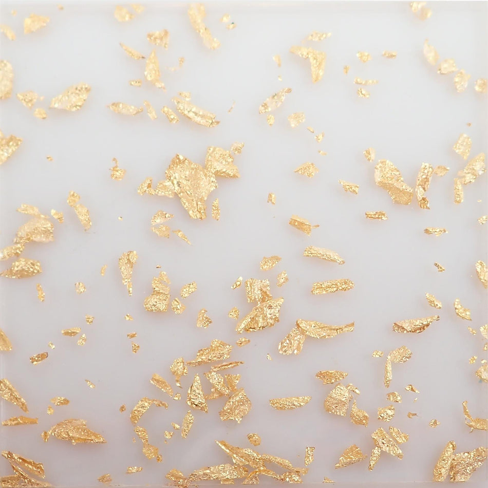 Gold Leaf Cast Acrylic Sheet (3mm thick)