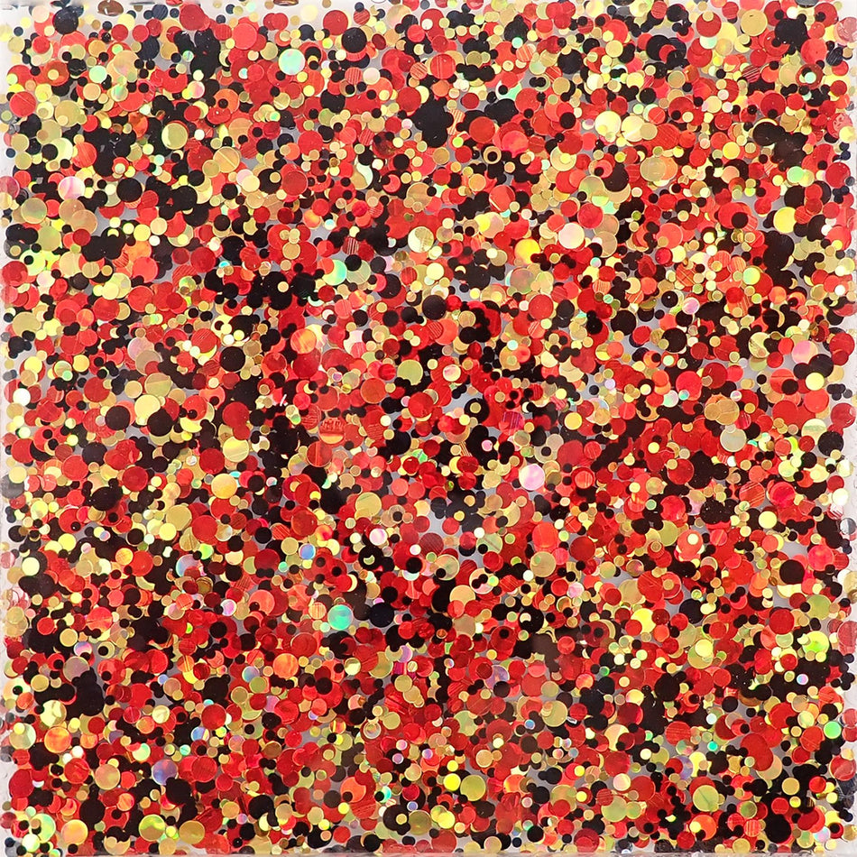 Red Chunky Glitter Cast Acrylic Sheet (3mm thick)