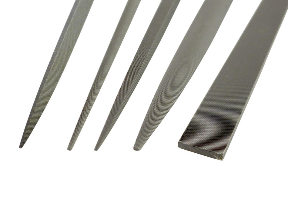 Swiss Cut Precision Needle Files - 200mm, Set of 5