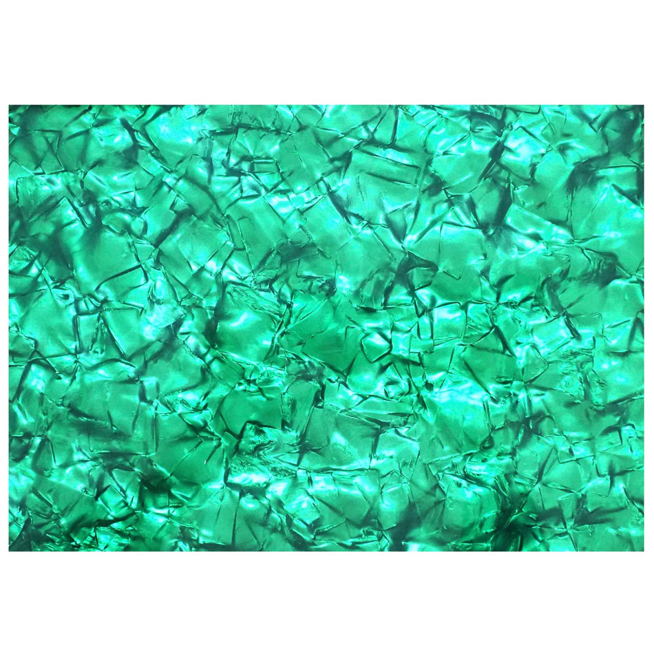 Green Large Pearloid Celluloid Drum Wrap - 1600x700x0.5mm