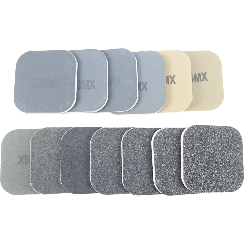 Soft Touch Metal Polishing Pads - 50.8x50.8mm, Set of 13