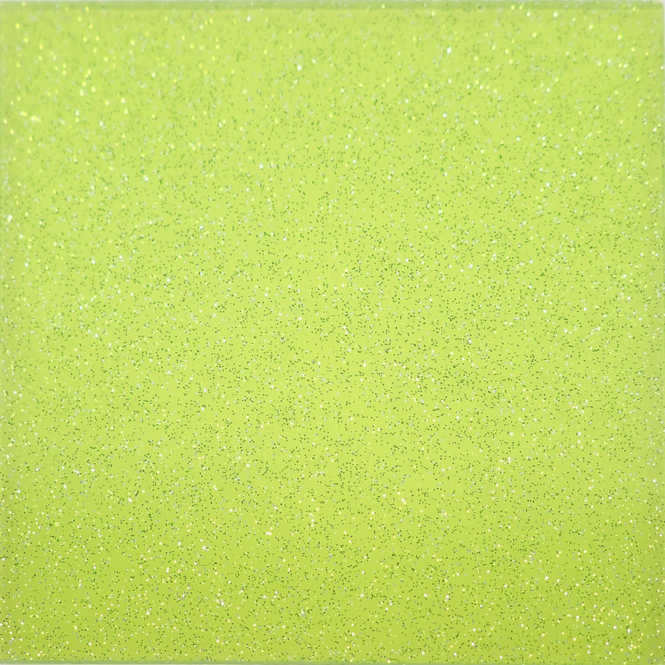 Green Transparent Glitter Cast Acrylic Sheet (3mm thick)