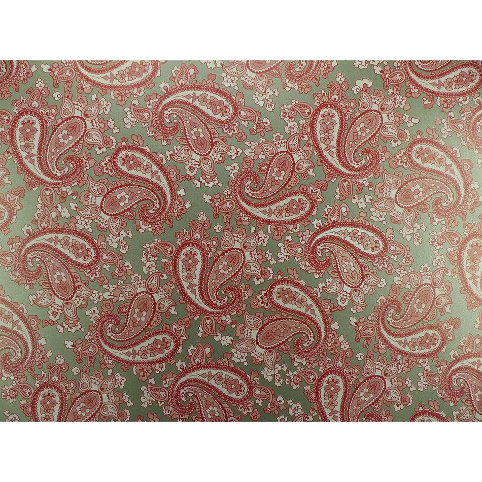 Slate Backed Red Paisley Paper Guitar Body Decal - 420x295mm