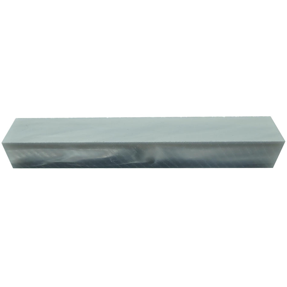 Silver Pearl Kirinite Acrylic Pen Blank - 150x20x20mm, 6x3/4x3/4"